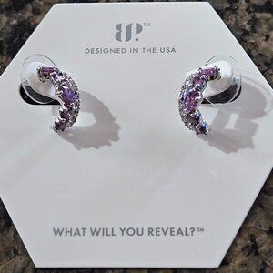 Bomb Party RBP6213 "Heaven's Sake" Amethyst Ice Crystal Earrings